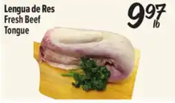 El Super Fresh Fresh Beef Tongue offer