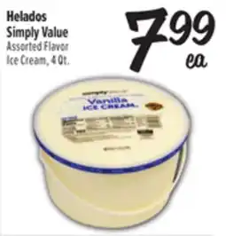 El Super Fresh Simply Value Assorted Flavor Ice Cream offer