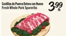 El Super Fresh Fresh Whole Pork Spareribs offer