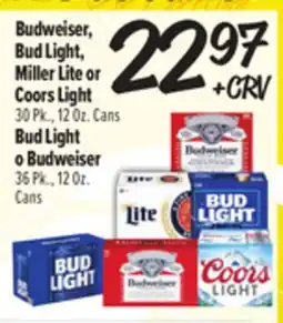 El Super Fresh Budweiser, Bud Light, Miller Lite or Coors Light offer