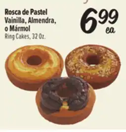 El Super Fresh Vainilla, Almendra, o Mármol Ring Cakes offer