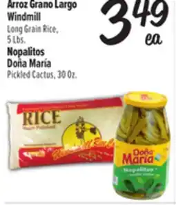 El Super Fresh Windmill Long Grain Rice, 5Lbs., Doña María Pickled Cactus, 30 Oz offer