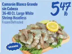 El Super Fresh Large White Shrimp Headless offer