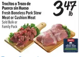 El Super Fresh Fresh Boneless Pork Stew Meat or Cushion Meat offer