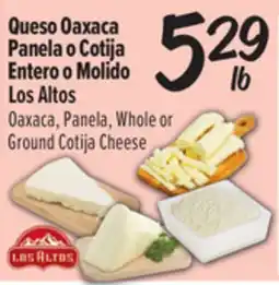El Super Fresh Oaxaca, Panela, Whole or Ground Cotija Cheese offer