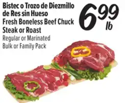 El Super Fresh Fresh Boneless Beef Chuck Steak or Roast offer