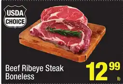 Super King Markets Beef Ribeye Steak Boneless offer