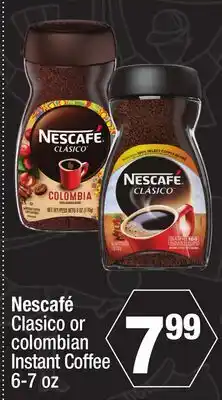 Super King Markets Nescafé Clásico or colombian Instant Coffee offer
