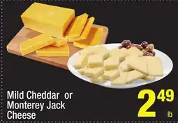 Super King Markets Mild Cheddar or Monterey Jack Cheese offer