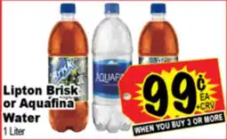 Superior Grocers Lipton Brisk or Aquafina Water offer