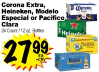 Superior Grocers Corona Extra, Heineken, Modelo Especial or Pacifico Clara offer
