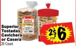 Superior Grocers Superior Tostadas Cevichera or Casera offer