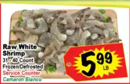 Superior Grocers Raw White Shrimp offer