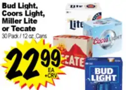 Superior Grocers Bud Light, Coors Light, Miller Lite or Tecate offer