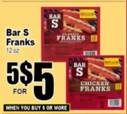 Superior Grocers Bar S Franks offer
