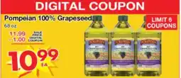 Superior Grocers POMPEIAN 100% GRAPESEED OIL offer