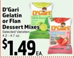 Superior Grocers D'Gari Gelatin or Flan Dessert Mixes offer