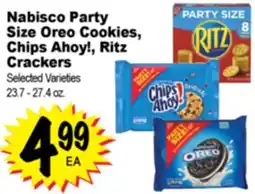 Superior Grocers Nabisco Party Size Oreo Cookies, Chips Ahoy!, Ritz Crackers offer