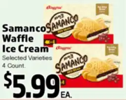 Superior Grocers Samanco Waffle Ice Cream offer