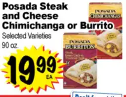 Superior Grocers Posada Steak and Cheese Chimichanga or Burrito offer