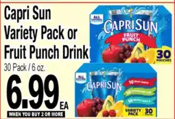 Superior Grocers Capri Sun Variety Pack or Fruit Punch Drink offer
