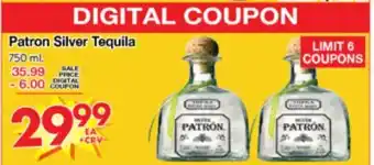 Superior Grocers Patron Silver Tequila offer