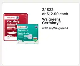 Walgreens Walgreens Certainty offer