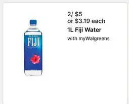 Walgreens Fiji Water offer