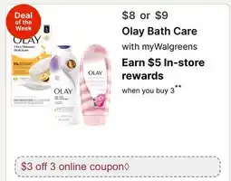 Walgreens Olay Bath Care offer