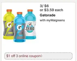 Walgreens Gatorade offer