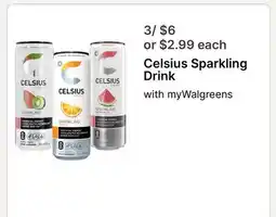 Walgreens Celsius Sparkling Drink offer