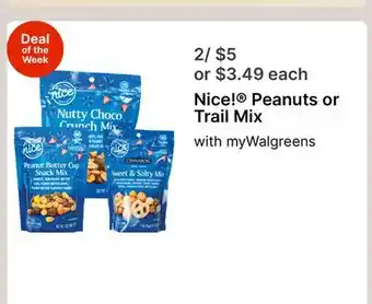 Walgreens Nice! Peanuts or Trail Mix offer