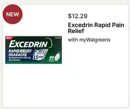 Walgreens Excedrin Rapid Pain Relief offer