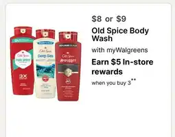 Walgreens Old Spice Body Wash offer