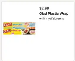 Walgreens Glad Plastic Wrap offer