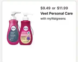 Walgreens Veet Personal Care offer