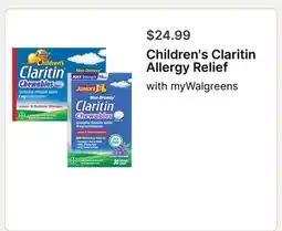 Walgreens Children's Claritin Allergy Relief offer