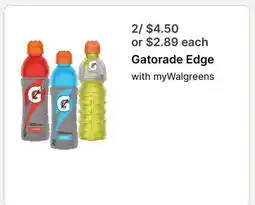 Walgreens Gatorade Edge offer