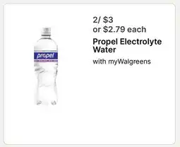 Walgreens Propel Electrolyte Water offer