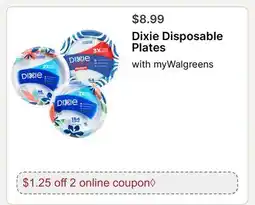 Walgreens Dixie Disposable Plates offer