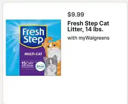 Walgreens Fresh Step Cat Litter offer
