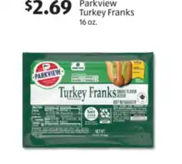 Aldi Parkview Turkey Franks offer