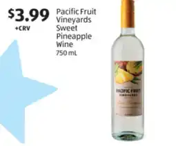 Aldi Pacific Fruit Vineyards Sweet Pineapple Wine offer
