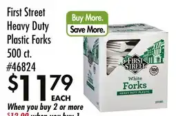 Smart & Final First Street Heavy Duty Plastic Forks offer