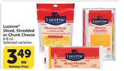 Albertsons Lucerne Sliced, Shredded or Chunk Cheese offer