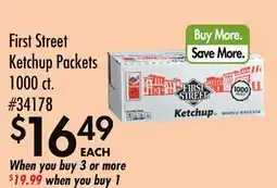 Smart & Final First Street Ketchup Packets offer