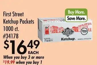 Smart & Final First Street Ketchup Packets offer