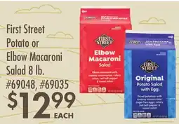 Smart & Final First Street Potato or Elbow Macaroni Salad offer