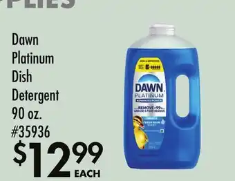 Smart & Final Dawn Platinum Dish Detergent offer