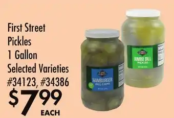 Smart & Final First Street Pickles offer